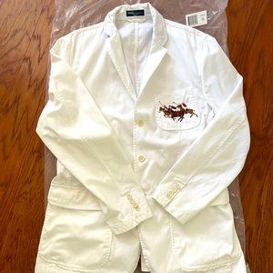 Polo Ralph Lauren Men White Blazer.